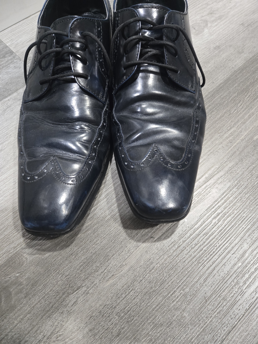 Alfani Men’s Black Wingtip Lace-Up Oxfords